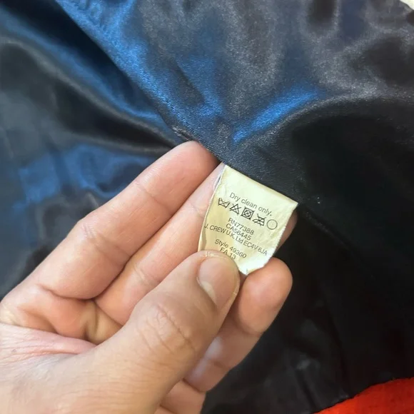 J CREW STADIUM CLOTH NELLO GORI WOMEN SIZE 2 RED PEACOAT - Picture 11 of 16